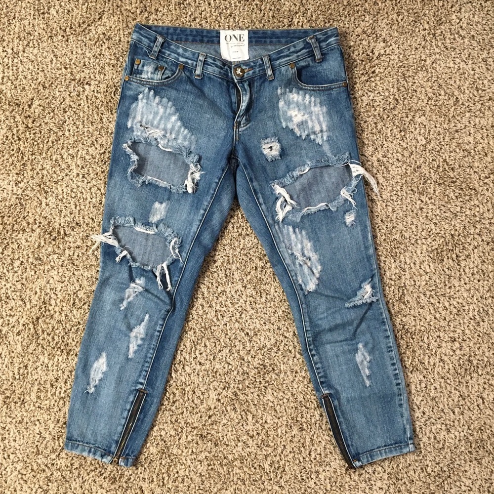 One Teaspoon Jeans 28 Trashed Freebirds